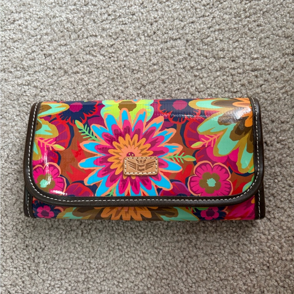 Colorful Floral Women's Travel Jewelry Case